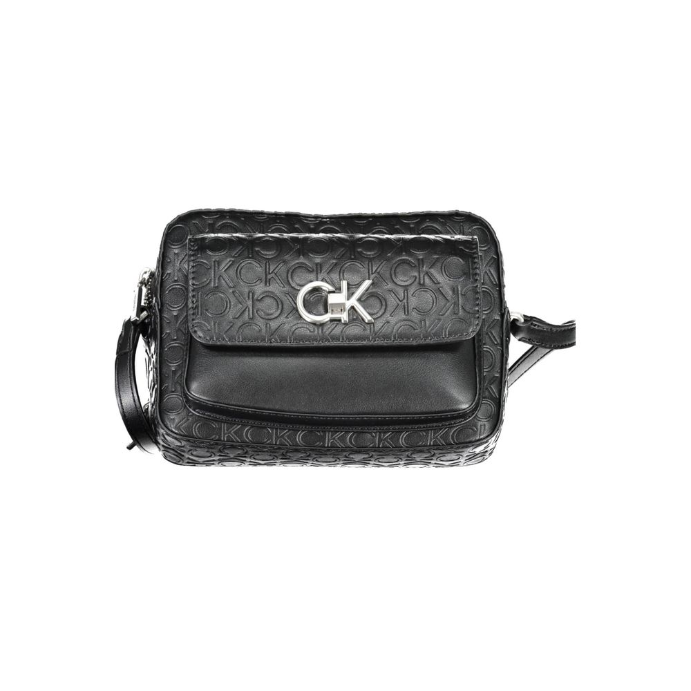 Black Polyester HandbagADJUSTABLE SHOULDER BAG, 1 EXTERNAL POCKET, 1 INTERNAL POCKET, CONTRASTING DETAILS, ZIP AND SWIVEL CLOSURE, LOGO, 100% RECYCLED POLYESTERBlack Polyester Handbag${tagsCalvin KleinAulae Black Polyester Handbag Calvin KleinAulae Black