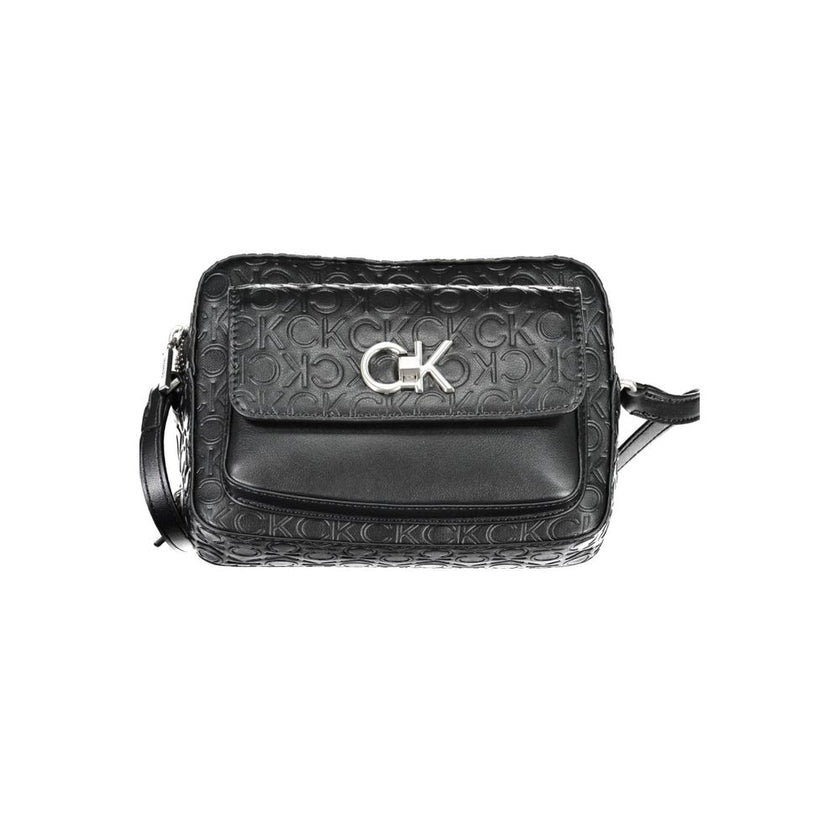 Black Polyester HandbagADJUSTABLE SHOULDER BAG, 1 EXTERNAL POCKET, 1 INTERNAL POCKET, CONTRASTING DETAILS, ZIP AND SWIVEL CLOSURE, LOGO, 100% RECYCLED POLYESTERBlack Polyester Handbag${tagsCalvin KleinAulae Black Polyester Handbag Calvin KleinAulae Black