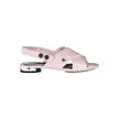 Pink Polyethylene Women SandalUnleash the epitome of chic minimalism with these exclusive Calvin Klein flat sandals. Crafted with a touch of luxury, the 1cm heel offers a subtle lift while the cross-front design accentuates your feet, radiating effortless