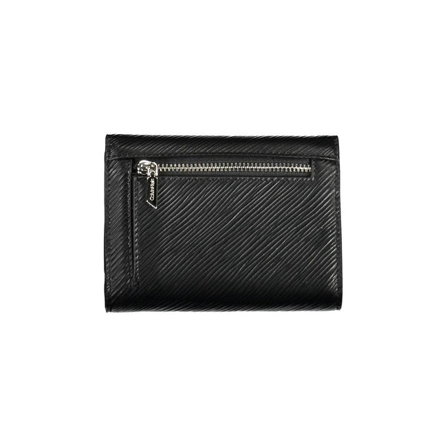 Black Polyethylene Women WalletElevate your everyday elegance with this sleek Calvin Klein wallet, designed for the fashion-forward individual. Its streamlined silhouette is complemented by contrasting details that add a dash of bold flair. Keep your esse