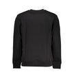 Black Cotton Men SweaterStep out in confidently cool style with this sleek Calvin Klein long sleeve sweatshirt. Perfectly balancing sustainability and fashion-forward design, it’s crafted with an eco-conscious blend that includes 20% recycled cotton. The