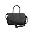 Black Polyester HandbagBAG 2 HANDLES, ADJUSTABLE AND REMOVABLE SHOULDER STRAP, 1 EXTERNAL POCKET, 1 INTERNAL DOCUMENT POCKET, ZIP AND AUTOMATIC CLOSURE, LOGO, 50% RECYCLED POLYESTERBlack Polyester Handbag${tagsCalvin KleinAulae Black Polyester Handbag Cal