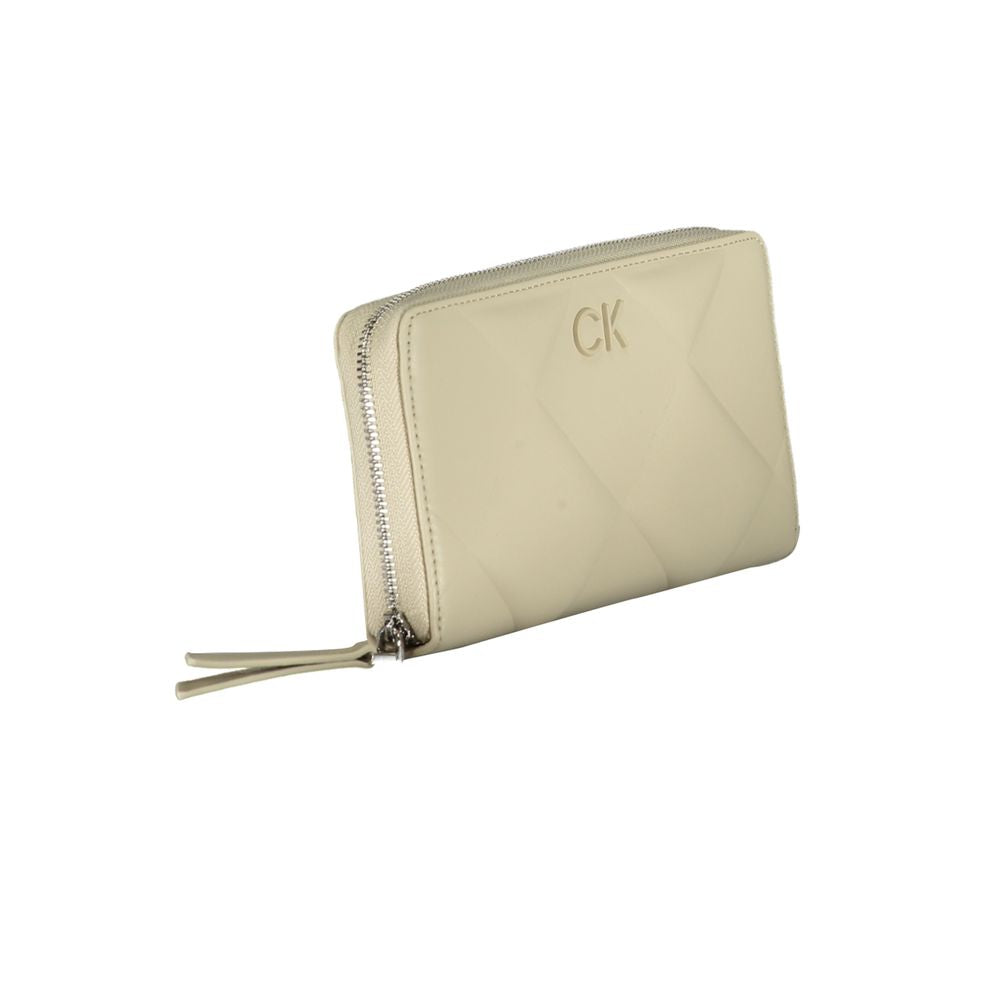 Beige Polyester WalletWALLET WITH 5 COMPARTMENTS, COIN PURSE, DOUBLE SPACES FOR CARDS, CONTRAST DETAILS, RFID BLOCK, ZIP CLOSURE, LOGO, 50% RECYCLED POLYESTERBeige Polyester Wallet${tagsCalvin KleinAulae Beige Polyester Wallet Calvin KleinAulae Beige Poly