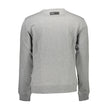 Gray Cotton Men SweaterElevate your off-duty wardrobe with the audaciously stylish Plein Sport long-sleeved sweatshirt. A perfect fusion of comfort and flair, this statement piece exudes a bold personality with its eye-catching contrasting details and ico