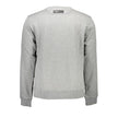 Gray Cotton Mens SweaterElevate your sport-luxe collection with the unmistakable edge of Plein Sport. This gray sweatshirt boasts long sleeves and a classic round neck, exuding casual sophistication. Accented with the brand’s bold print and iconic logo, i