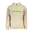 Beige Cotton Men SweaterElevate your style quotient with Calvin Klein’s impeccably crafted sweatshirt. This beige, long-sleeved marvel seamlessly blends comfort and chic with its soft fleece, cozy hood, and central pocket for functionality. Adorned with c