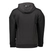 Black Cotton Men SweaterElevate your casual wardrobe with the audacious spirit of Plein Sport’s hooded sweatshirt. Designed to make a statement, this sleek black piece features bold contrasting details, standout applications, and the brand’s iconic logo p
