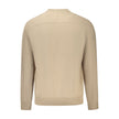 Beige Cotton Men SweaterExperience the perfect blend of comfort and style with this sleek Hugo Boss long sleeve sweatshirt. Crafted from premium organic cotton, it boasts a soft brushed interior for ultimate coziness. The classic crew neck design is eleva