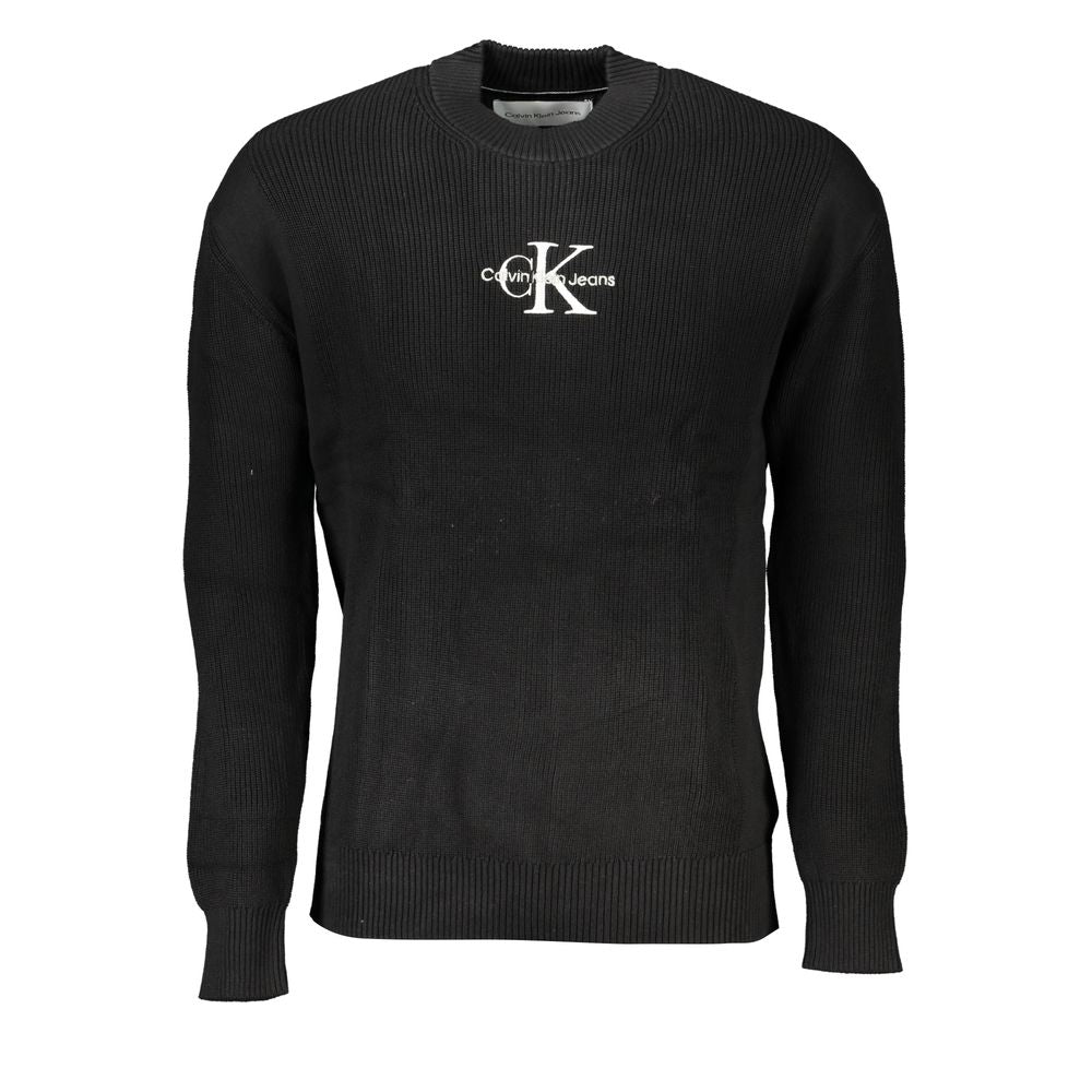 Sleek Cotton Crew Neck Sweater with Contrast DetailsRefined elegance and timeless style encapsulate this exquisite Calvin Klein sweater. Crafted from 100% premium cotton for ultimate comfort and durability, it’s the perfect blend of functionality and fash
