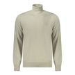 Beige Cotton Men SweaterElevate your wardrobe with this sumptuously soft Hugo Boss turtleneck sweater, a perfect blend of comfort and high-end style. Crafted for the modern man, the sleek beige hue complements its sophisticated design, featuring subtle ye