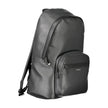 Black Polyester Men BackpackElevate your style with the sleek Calvin Klein backpack, designed for the modern trailblazer. A harmonious blend of functionality and minimalist luxury, this backpack features a chic black exterior with contrasting details that