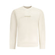 Beige Cotton Men SweaterElevate your casual repertoire with the unmistakably sleek Calvin Klein Long Sleeve Sweatshirt. A seamless blend of comfort and style, this crew neck pullover stands out with its striking logo print, asserting a bold presence in an