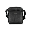 Elegant Black Shoulder Bag with Contrasting DetailsExude sophistication with this sleek Calvin Klein shoulder bag, perfect for the modern man on-the-go. Featuring an adjustable shoulder strap for comfort, an external pocket for quick access essentials, an