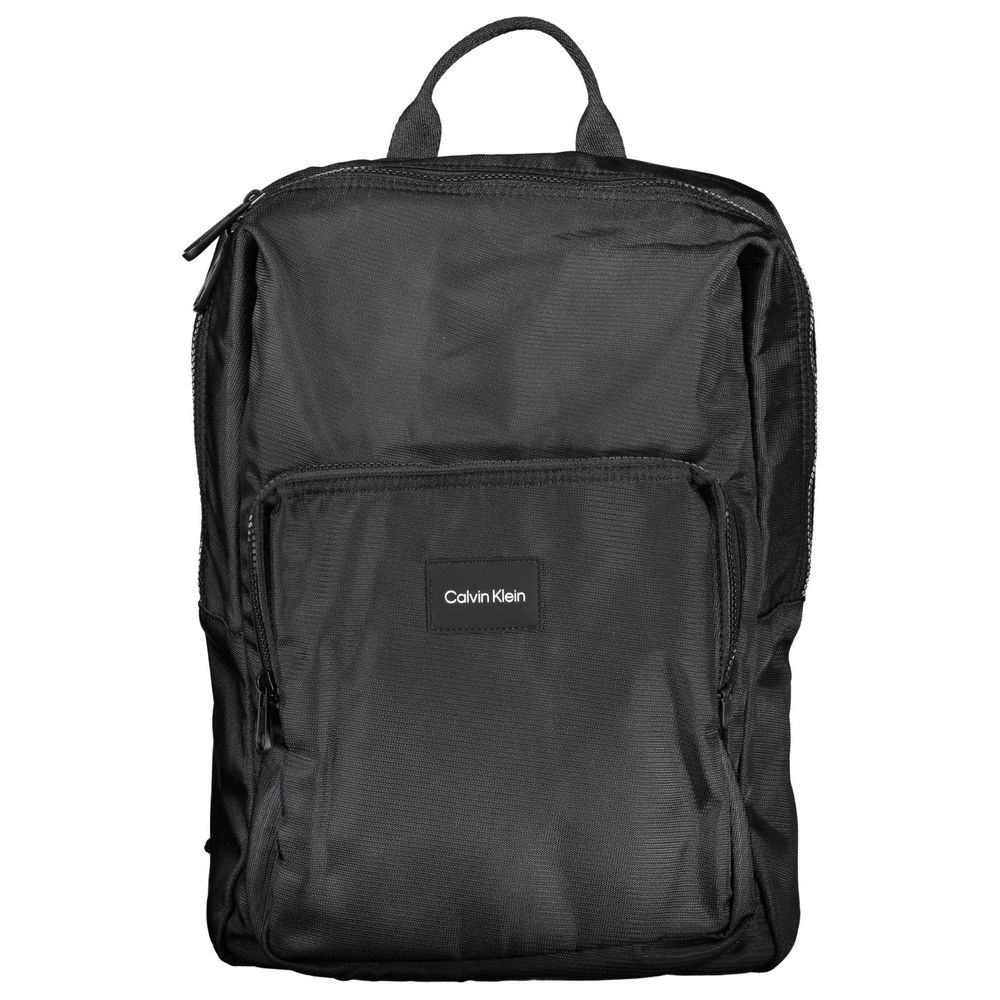 Elegant Polyester Laptop BackpackDiscover the perfect blend of functionality and style with this sophisticated backpack designed for the modern professional. Calvin Klein presents a premium laptop carrier that’s as sleek as it is practical, boasting adjus