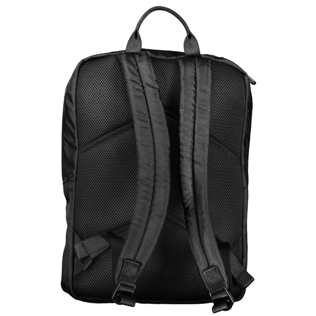 Elegant Polyester Laptop BackpackDiscover the perfect blend of functionality and style with this sophisticated backpack designed for the modern professional. Calvin Klein presents a premium laptop carrier that’s as sleek as it is practical, boasting adjus
