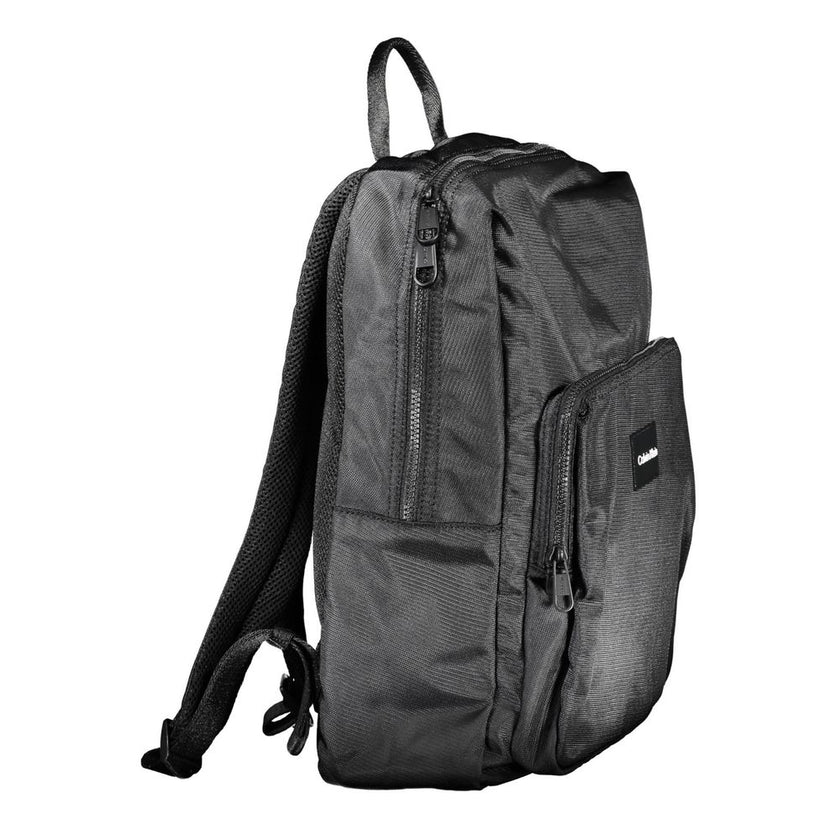 Elegant Polyester Laptop BackpackDiscover the perfect blend of functionality and style with this sophisticated backpack designed for the modern professional. Calvin Klein presents a premium laptop carrier that’s as sleek as it is practical, boasting adjus