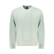 Green Cotton Men SweaterElevate your casual wear with the signature charm of Hugo Boss. This green, crew neck sweatshirt blends comfort and style effortlessly, featuring a brushed texture that adds a tactile dimension to the classic design. Accented with