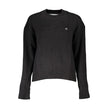 Elegant Long Sleeve Crew Neck SweaterElevate your wardrobe with this sophisticated long-sleeved sweater from Calvin Klein, designed for the modern woman seeking both comfort and style. Crafted from high-quality cotton, this chic piece features a classic c