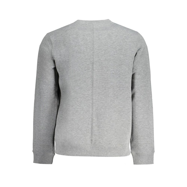 Gray Polyester Men SweaterUnleash the perfect fusion of comfort and style with Calvin Klein’s Long Sleeve Sport Sweatshirt. Tailored to elevate your everyday wear, this sleek, brushed sweatshirt features a striking logo print that makes a bold statement.