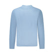 Blue Cotton Men SweaterElevate your style with a dash of sophistication in this Hugo Boss long sleeve sweatshirt. Impeccably crafted with the finest cotton for that luxurious feel, this crew neck masterpiece is a testament to understated elegance. Adorned