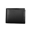 Black Leather Men WalletElevate your accessory game with this sleek and sophisticated Calvin Klein Wallet. Crafted from premium 100% leather and detailed with the iconic logo, this wallet is as stylish as it is functional. With two main compartments, a ha