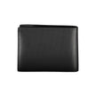 Black Leather Men WalletElevate your accessory game with this sleek and sophisticated Calvin Klein Wallet. Crafted from premium 100% leather and detailed with the iconic logo, this wallet is as stylish as it is functional. With two main compartments, a ha