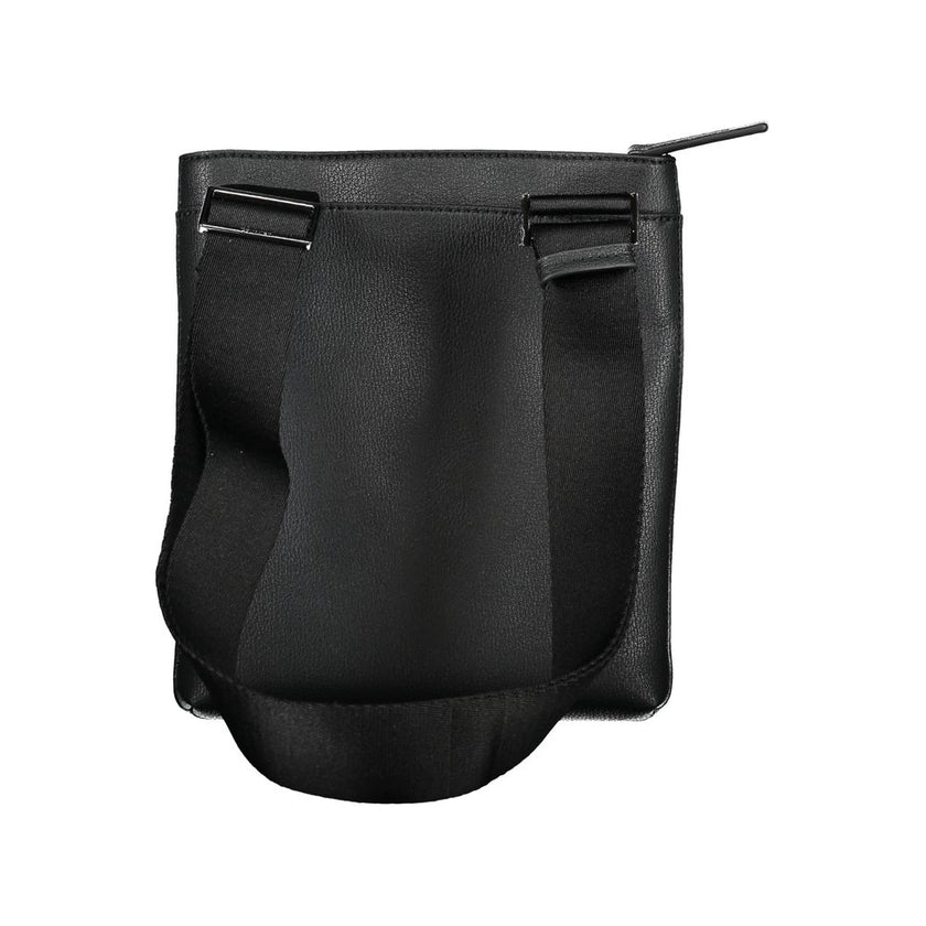 Elegant Black Shoulder Bag with Contrasting DetailsExperience the perfect blend of style and functionality with the Calvin Klein shoulder bag. Designed for the modern man on-the-go, this sleek bag features an adjustable shoulder strap for comfort, two han
