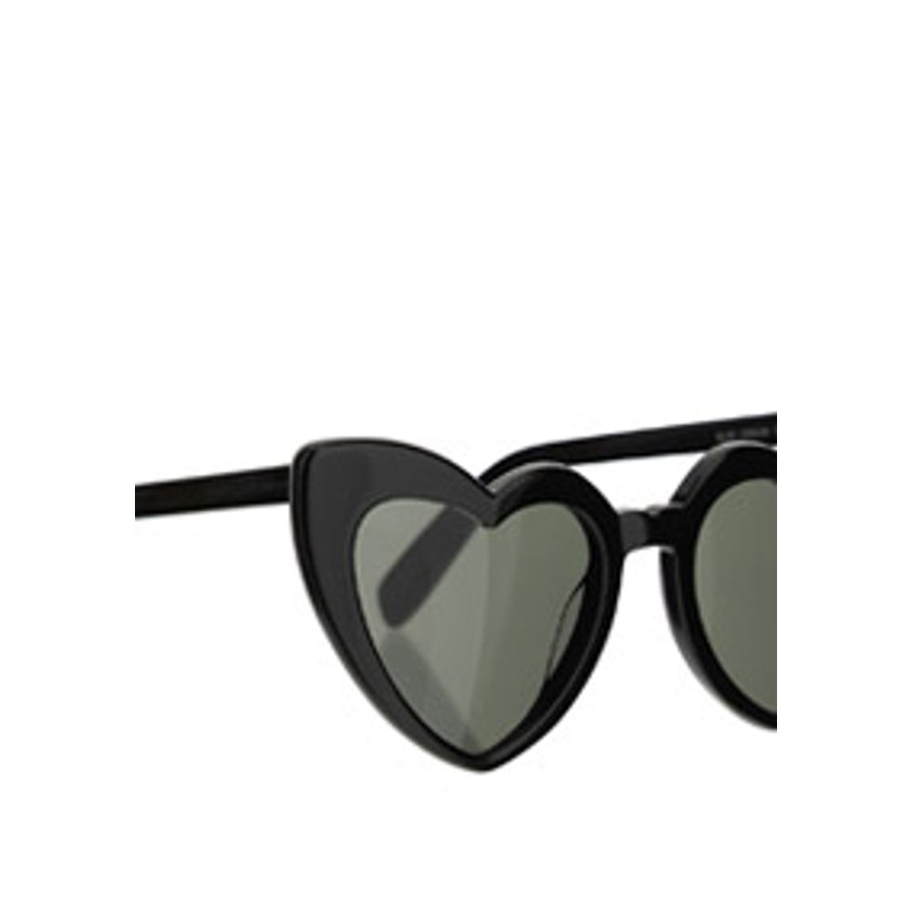 Black Acetate SunglassesSaint Laurent’s LouLou Glasses, in a vibrant shade of bright red, are an iconic accessory with a playful and glamorous character. The heart-shaped design gives a retro and distinctive touch, while the black lenses provide protectio