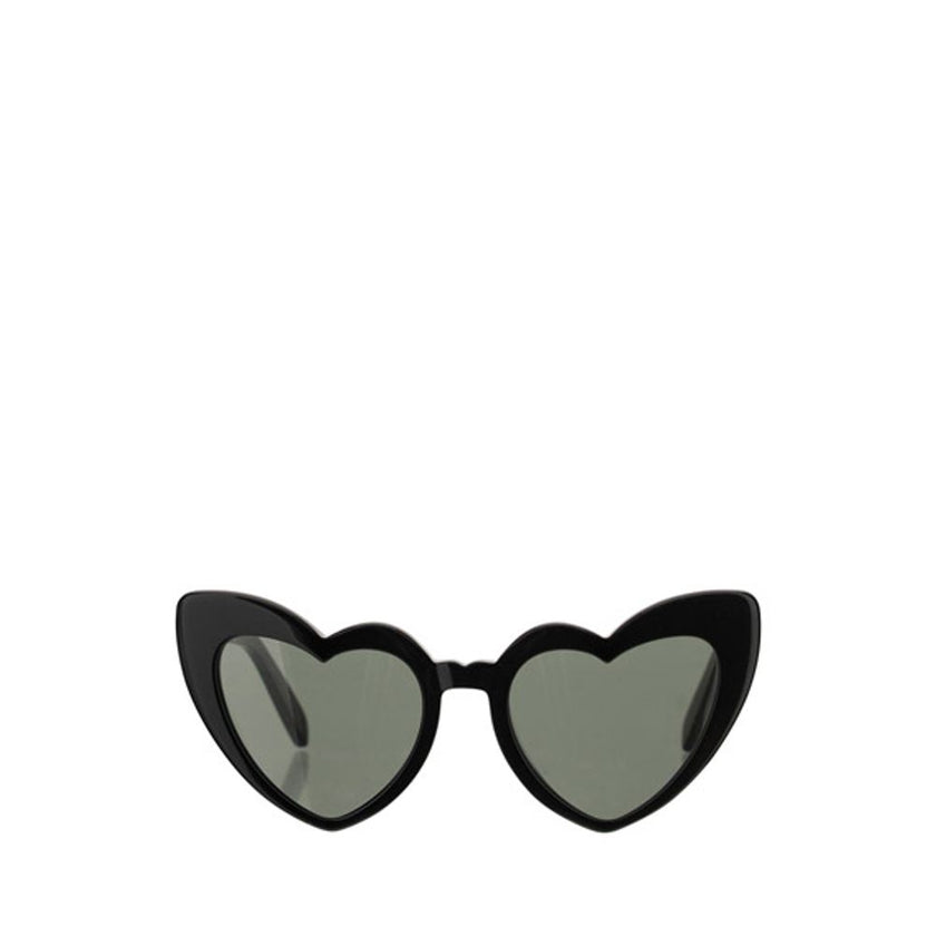 Black Acetate SunglassesSaint Laurent’s LouLou Glasses, in a vibrant shade of bright red, are an iconic accessory with a playful and glamorous character. The heart-shaped design gives a retro and distinctive touch, while the black lenses provide protectio