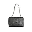 Black Polyester Women HandbagElevate your accessory game with the eco-conscious chic of this Calvin Klein handbag. Effortlessly versatile, it boasts a sleek black hue with contrasting details that add a pop of sophistication. Two chain handles provide a g