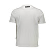 White Cotton Men T-ShirtStep into the world of high-octane style with this striking Plein Sport short sleeve T-shirt. Crafted for those who dare to stand out, this crew neck tee boasts bold contrasting details and a prominent logo that commands attention.