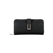 Black Polyester Women WalletElevate your accessory game with this sleek and sophisticated Calvin Klein wallet. Crafted for the modern women who appreciates minimalist elegance and functionality. With five compartments, a coin purse, and double card slots,
