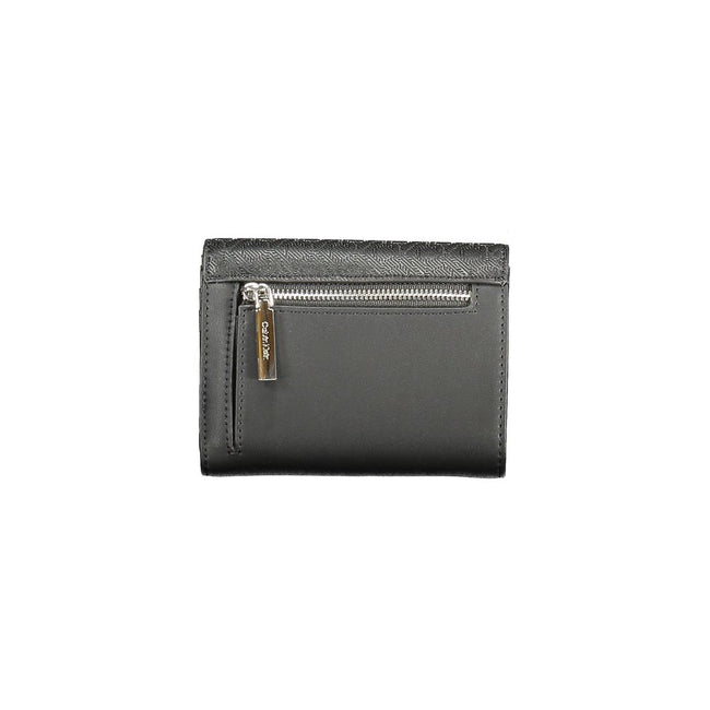 Black Polyester Women WalletElevate your everyday style with the sleek and secure Calvin Klein wallet, meticulously designed to enchant the modern individual with an eye for sophistication. Crafted with an RFID-blocking feature to keep your cards safe, th