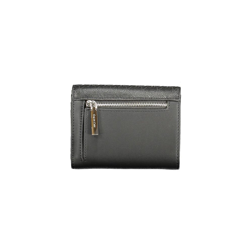 Black Polyester Women WalletElevate your everyday style with the sleek and secure Calvin Klein wallet, meticulously designed to enchant the modern individual with an eye for sophistication. Crafted with an RFID-blocking feature to keep your cards safe, th