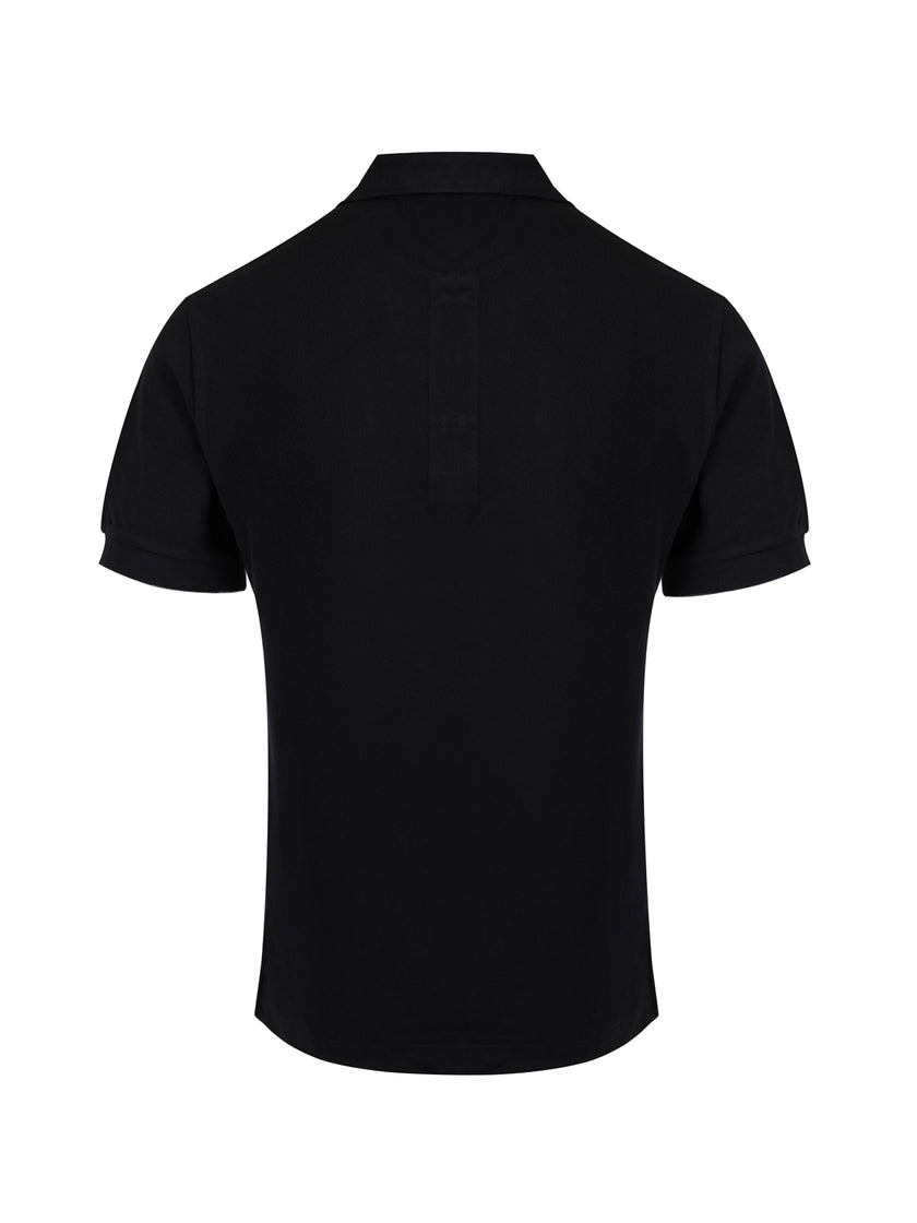 Black Cotton Collared Polo ShirtBURBERRY Gorgeous brand new, Black Cotton Collared Polo Shirt Art#: 8000913 Model: Short sleeve Polo Shirt Colour: Black Material: 100% Cotton Fitting: Regular Fit Logo details Made in ThailandBlack Cotton Collared Polo Shi