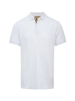 White Cotton Collared Polo ShirtBURBERRY Gorgeous brand new, White Cotton Collared Polo Shirt Art#: 8000919 Model: Short sleeve Polo Shirt Colour: White Material: 100% Cotton Fitting: Regular Fit Logo details Made in ThailandWhite Cotton Collared Polo Shi