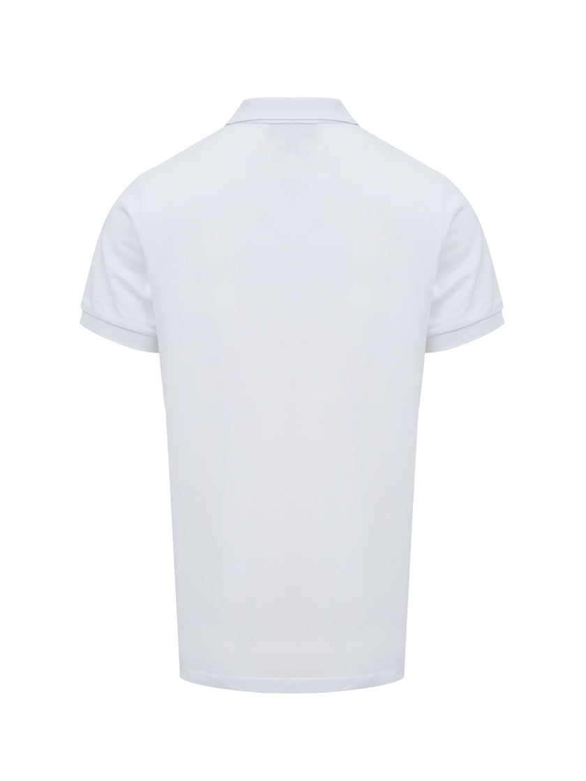 White Cotton Collared Polo ShirtBURBERRY Gorgeous brand new, White Cotton Collared Polo Shirt Art#: 8000919 Model: Short sleeve Polo Shirt Colour: White Material: 100% Cotton Fitting: Regular Fit Logo details Made in ThailandWhite Cotton Collared Polo Shi