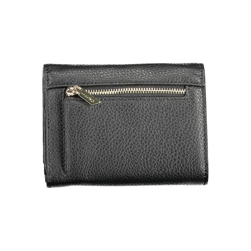 Black Polyethylene Women WalletElevate your accessory collection with the quintessential Calvin Klein wallet, designed for the modern trend-setter. It’s not just a statement piece but a functional marvel, offering secure RFID blocking, a savvy mix of comp
