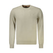 Beige Cotton Men SweaterElevate your wardrobe with a touch of sophistication in this Hugo Boss long-sleeved T-shirt. Impeccably crafted with a blend of soft cotton and luxurious cashmere, it promises both comfort and elegance. Featuring a classic crew nec