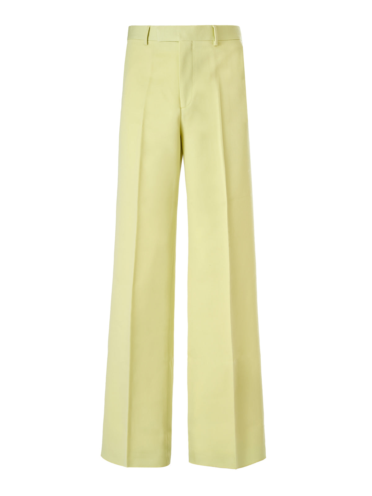 Lime Yellow Cotton Pants by Gucci