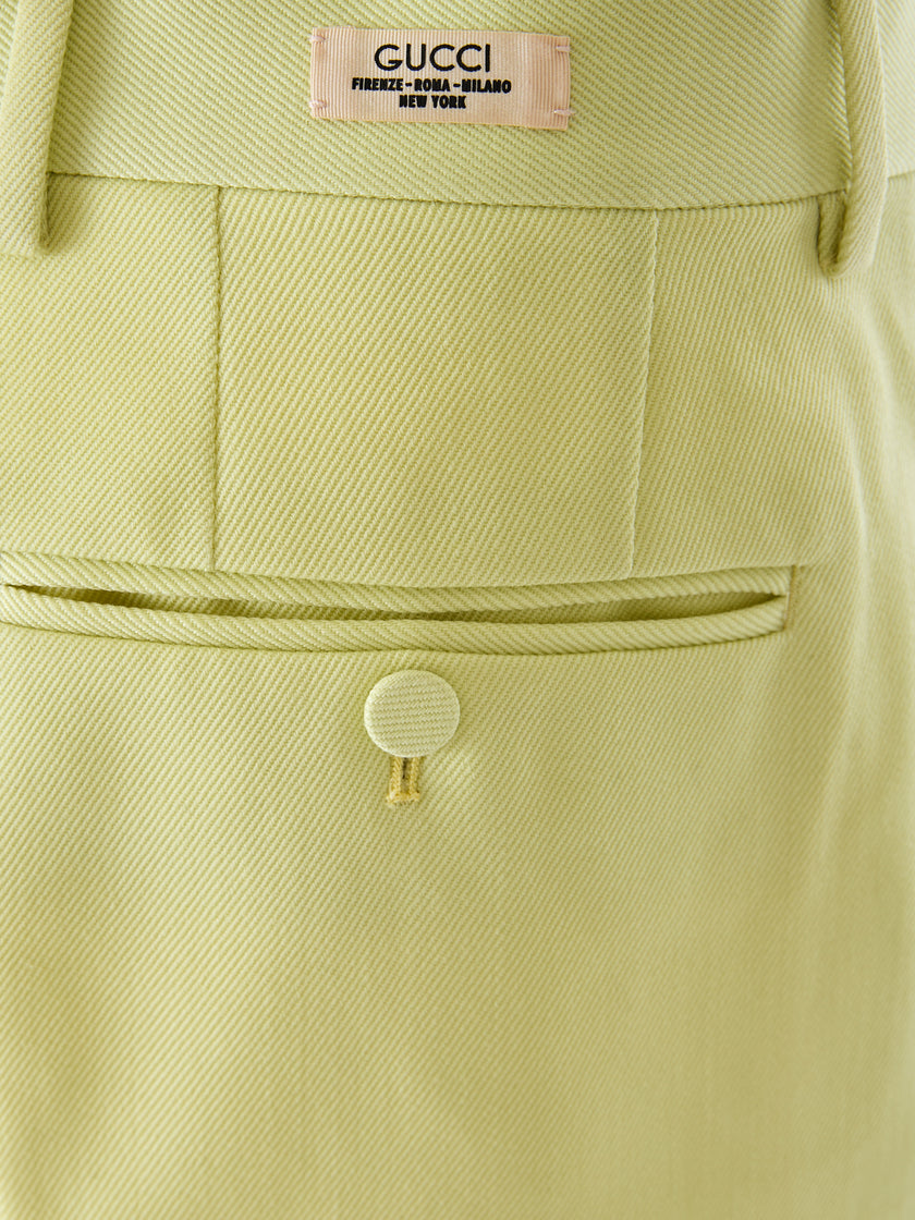 Lime Yellow Polyester PantsGUCCI Gorgeous brand new, 100% Authentic GUCCI men cotton pants. Model: Casual pants Color: Lime Yellow Material: Cotton Logo Details Made in Italy Very exclusive and high craftsmanshipLime Yellow Polyester Pants${tagsGucciAulae