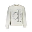White Cotton Men SweaterElevate your casual wear with this sophisticated and sleek Calvin Klein sweatshirt. Crafted with the finest cotton, this long-sleeved gem features a classic round neck design, finished with a bold print and the iconic Calvin Klein