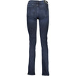 Blue Cotton Women JeansStep into the epitome of sleek sophistication with these Calvin Klein slim jeans. Meticulously crafted to flatter your silhouette, these jeans feature a contemporary 5-pocket design, complete with the iconic Calvin Klein logo for an