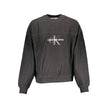 Black Cotton Men SweaterIndulge in the epitome of chic comfort with this Calvin Klein long sleeve sweatshirt. Featuring a classic crew neck cut and enhanced with eye-catching contrasting details, this piece is a testament to the brand’s commitment to supe