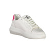 White Leather Women SneakerMake every step a statement with Calvin Klein’s cutting-edge sneakers. Crafted for the style-savvy, these white kicks feature contrasting details that elevate your sporty look. The chic print and iconic logo highlight the brand’
