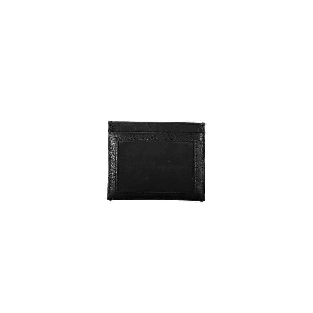 Black Leather Men WalletDare to define your pocket prestige with this sleek Calvin Klein cardholder. Crafted from 100% pure leather, it promises durability and sophistication with every use. This quintessential accessory, complete with the iconic Calvin K