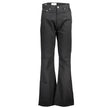 Black Cotton Women JeansIndulge in the timeless sophistication of Calvin Klein with these authentic boot jeans, designed to accentuate your silhouette with a hint of urban elegance. Crafted from a premium blend that includes 20% organic cotton, these jean