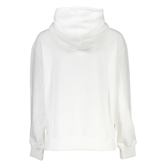 White Cotton Women SweaterUnleash the epitome of cozy chic with this Calvin Klein Long Sleeve Sweatshirt – a must-have for any trendsetter’s wardrobe. This piece isn’t just about warmth; it’s a definitive style statement with its plush fleece interior and