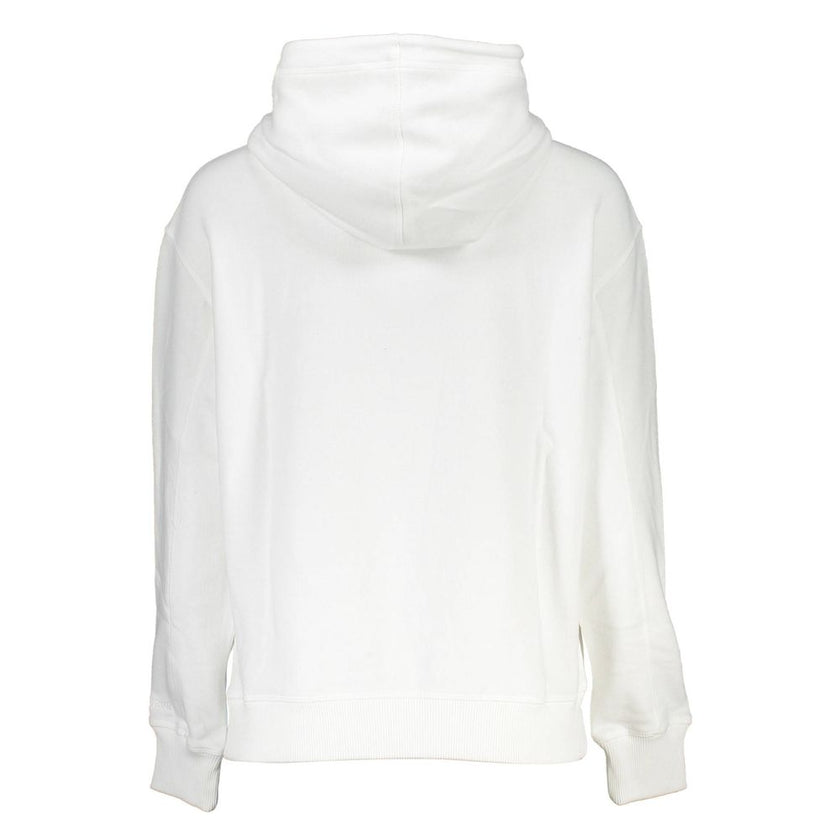 White Cotton Women SweaterUnleash the epitome of cozy chic with this Calvin Klein Long Sleeve Sweatshirt – a must-have for any trendsetter’s wardrobe. This piece isn’t just about warmth; it’s a definitive style statement with its plush fleece interior and
