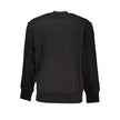 Black Cotton Men SweaterElevate your wardrobe with the unmistakable edge of Calvin Klein. This sleek black sweatshirt, crafted from 95% regenerative cotton, offers both eco-conscious sophistication and the label’s iconic style. A true staple for any moder